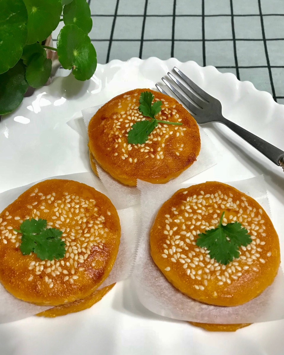 芝香柿子糯米饼——秋日时令小饼