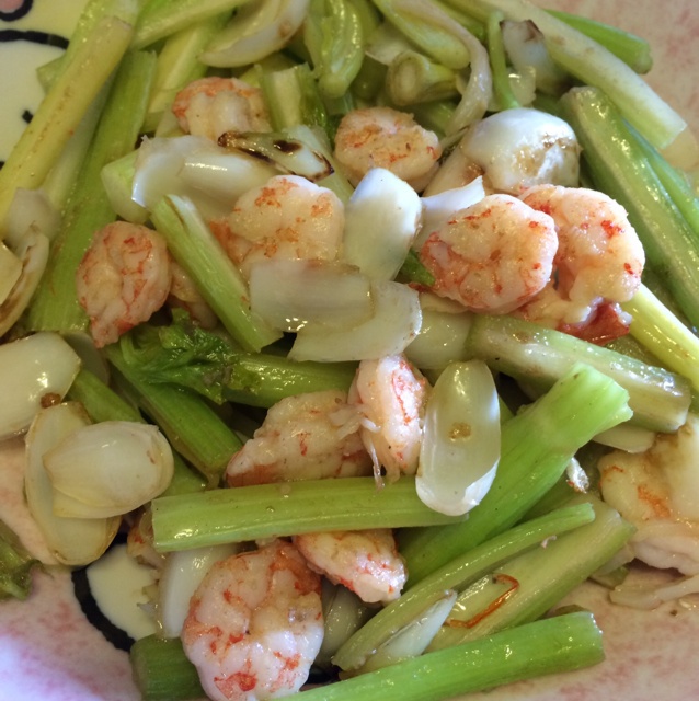 西芹炒虾仁