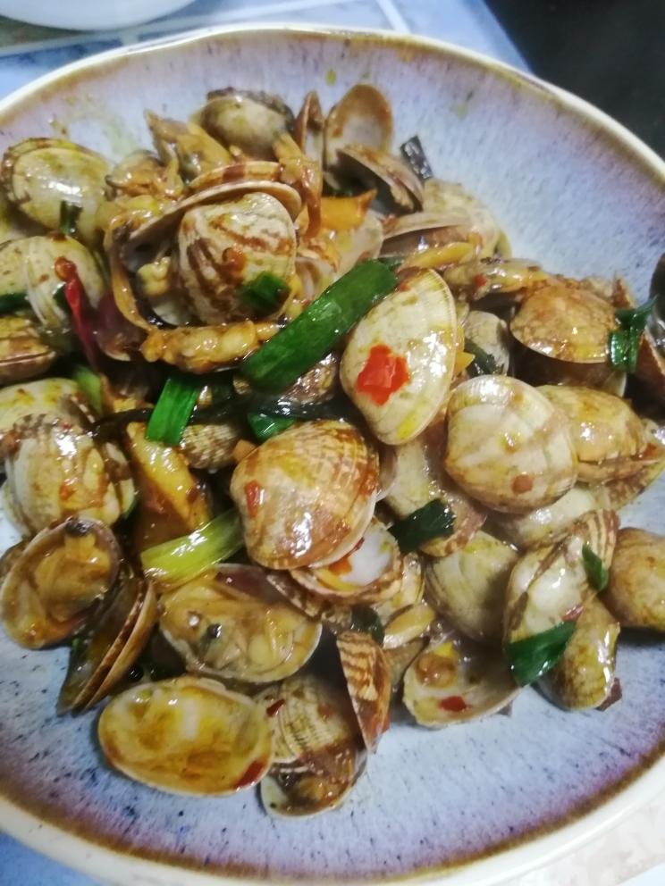 爆炒花蛤的做法