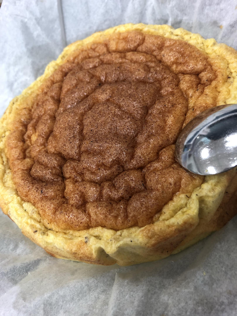 生酮低碳 超级减脂主食 无面粉 高蛋白低脂肪低碳水的洋车前子壳粉版的糯叽叽伪糯米蛋糕