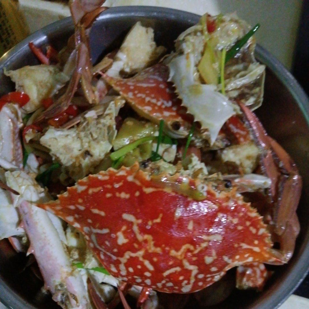 姜蒜爆炒兰花蟹😋超简单的快手菜，美味
