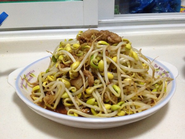 豆干芽菜炒瘦肉