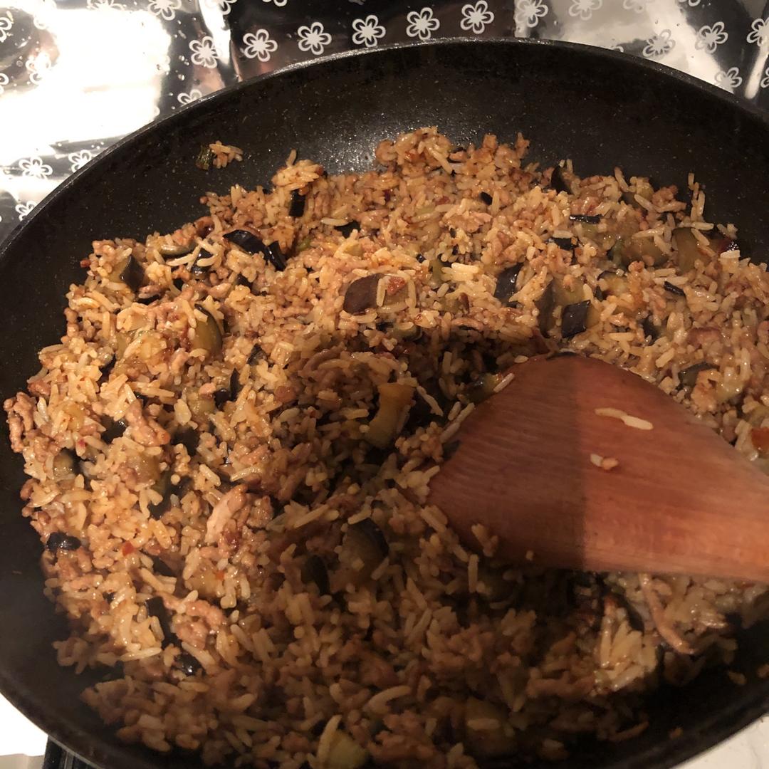 特别好吃的茄子炒饭