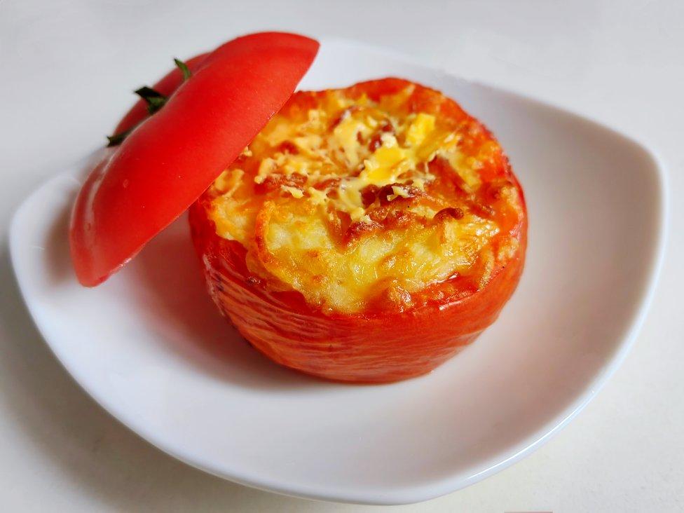 黄金芝士肉酱番茄碗🍅