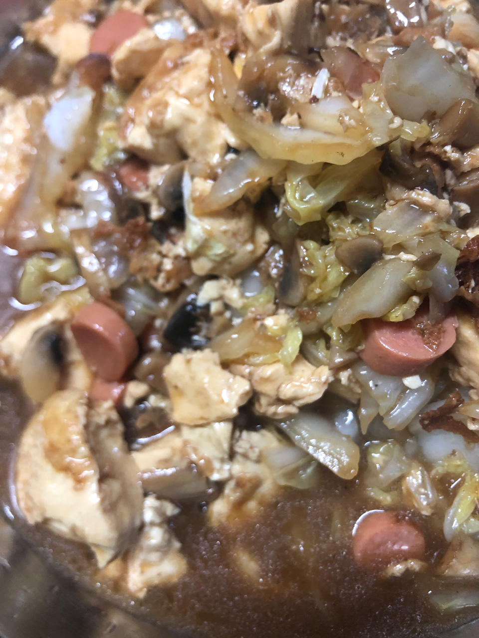 给肉都不换白菜豆腐煲