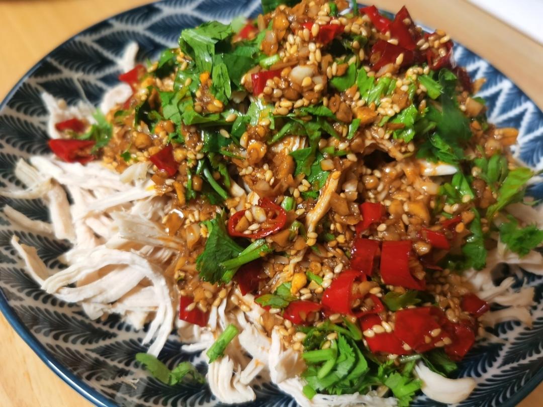 鸡胸肉这样做巨好吃❗️凉拌鸡丝😋低脂高蛋白