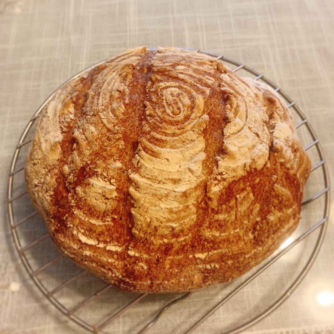 新手也能学会的全麦乡村欧包