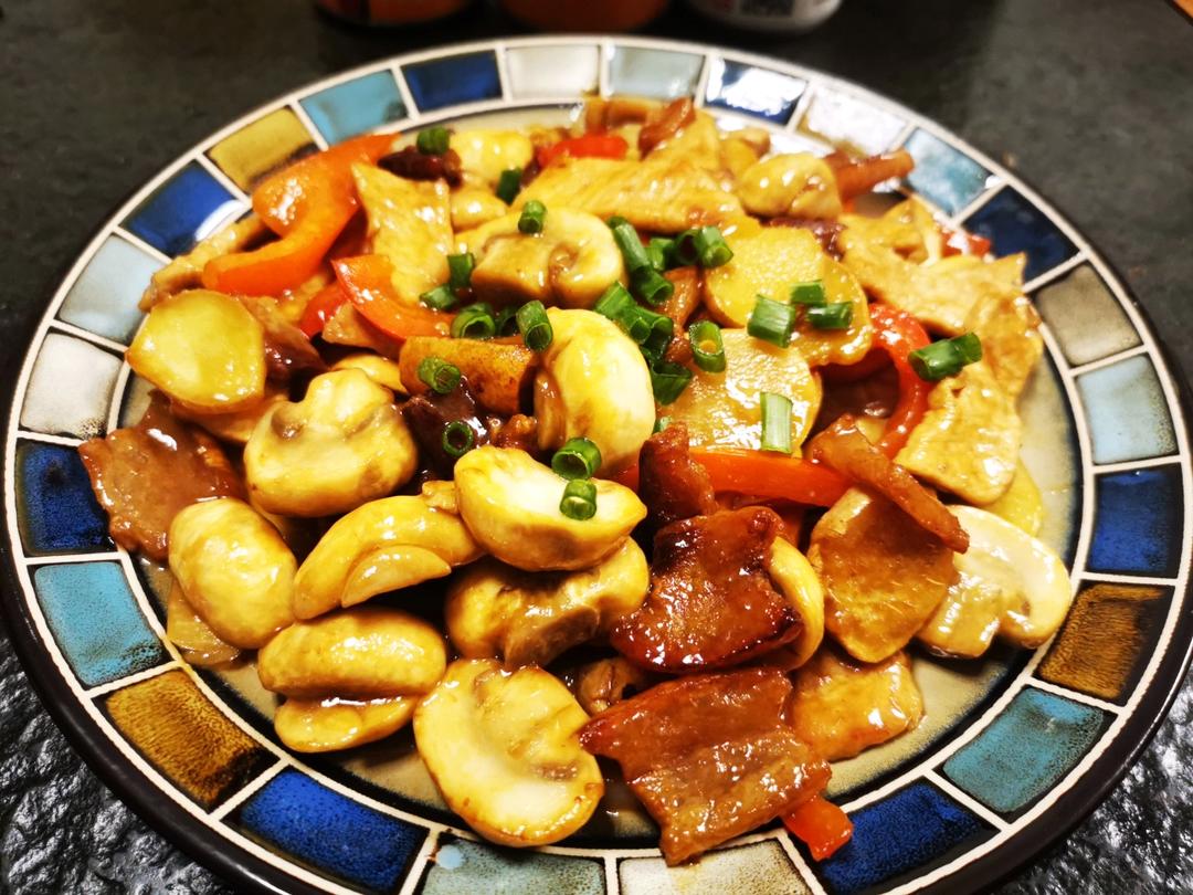 口蘑炒肉(强烈推荐太美味)