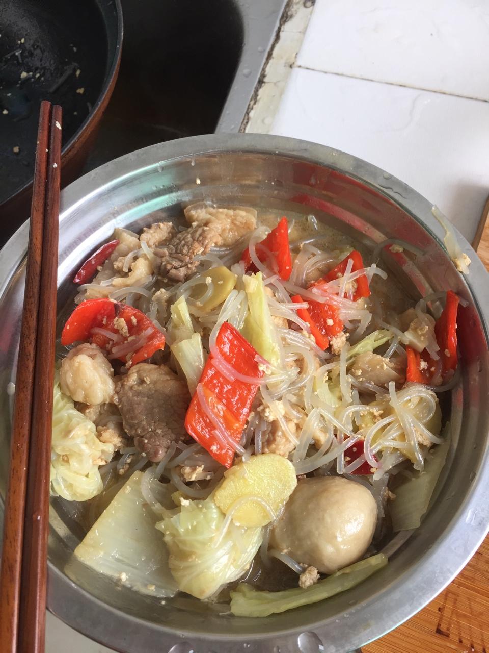 白菜炖豆腐猪肉粉条