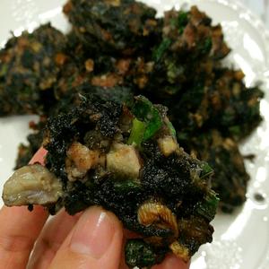 闽南小吃-炸紫菜海蛎饼的做法 步骤5