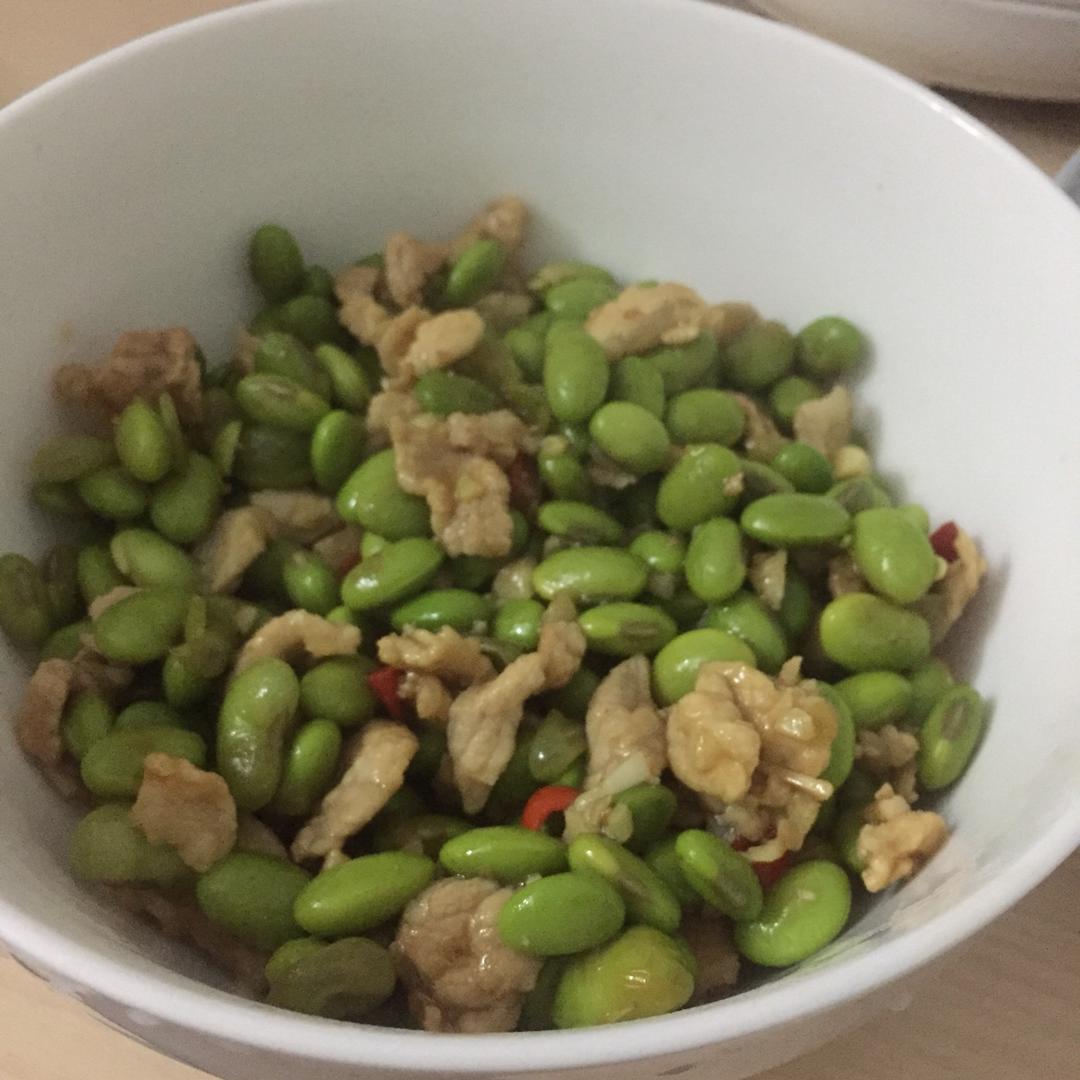 超级下饭菜：毛豆炒肉