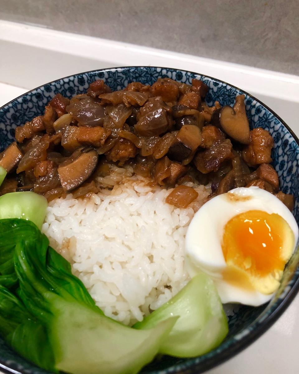 台湾卤肉饭（简易版-可做便当，推荐收藏）
