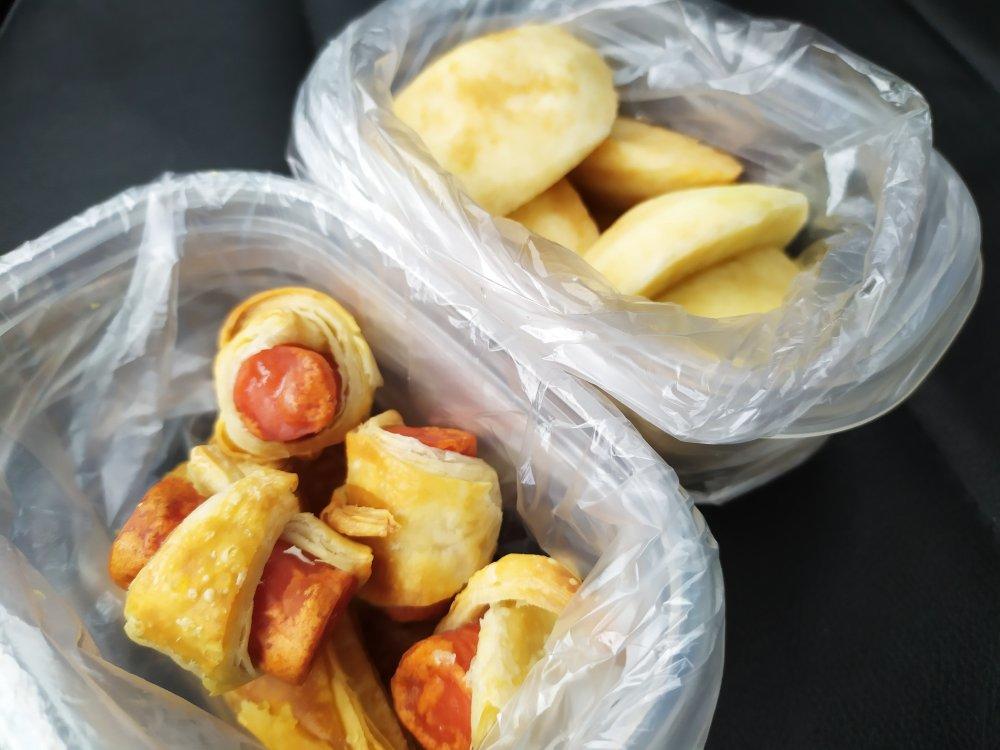 快手早餐：手抓饼变可颂面包（空气炸锅）