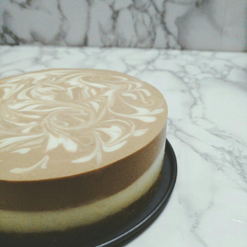 咖啡双层冻芝士蛋糕