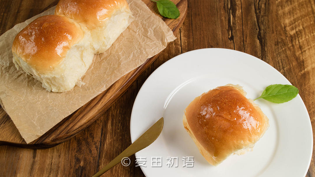 超级柔软拉丝的蜂蜜小餐包