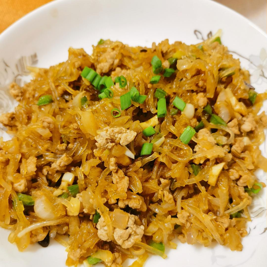 肉末炒粉丝