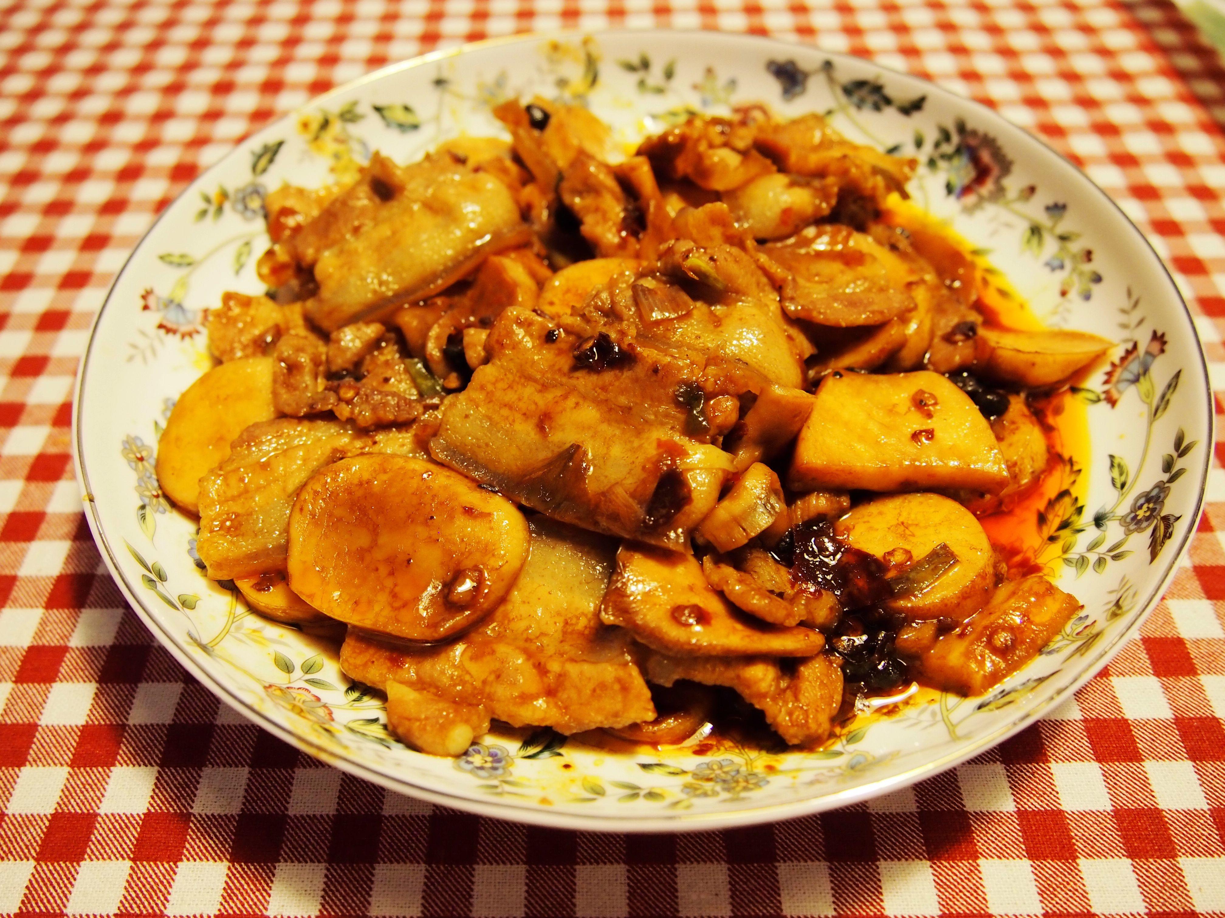 豆豉酱蘑菇炒肉