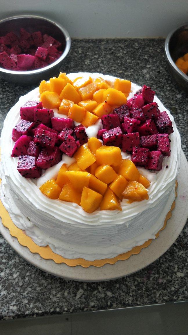 尒洺聪聪做的超级简单的味多美同款生日蛋糕6寸新手也能高度还原