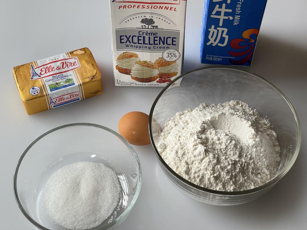 纯奶手撕吐司的做法 步骤1