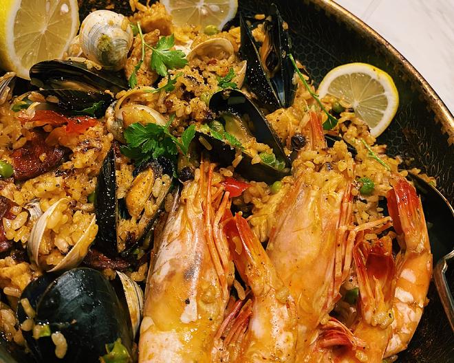 家宴西班牙paella海鲜烩饭的做法