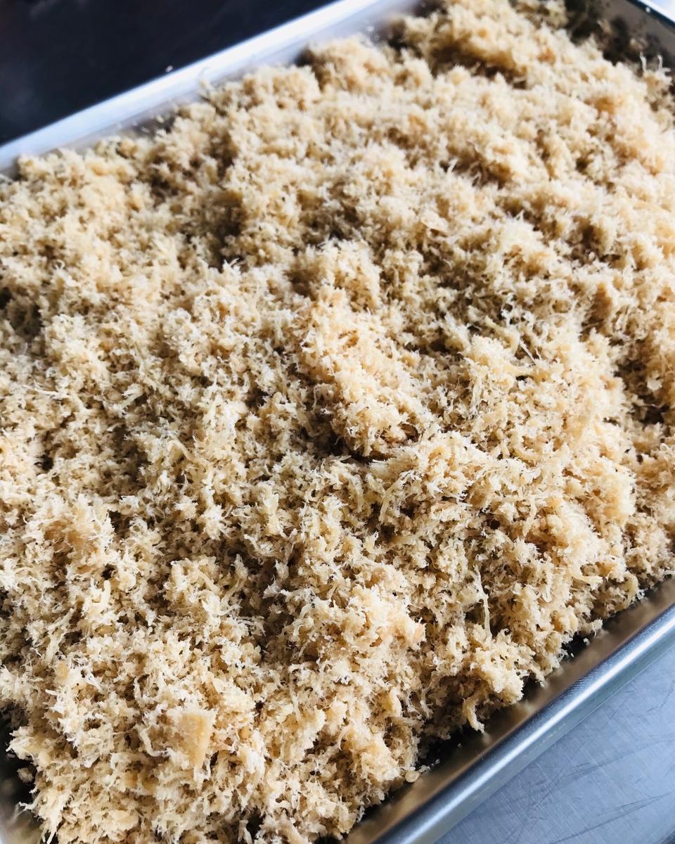 自制肉松---面包机详细版（增加炒锅制作过程）