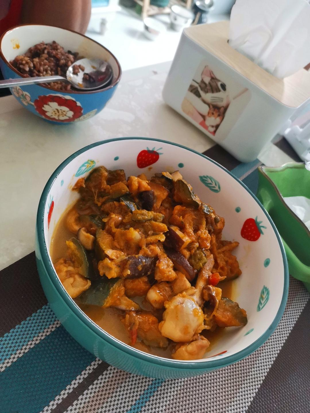 贝贝南瓜鸡腿饭🍗