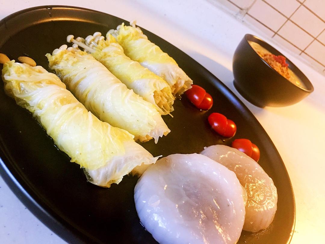 peggy-37做的无油娃娃菜卷金针菇