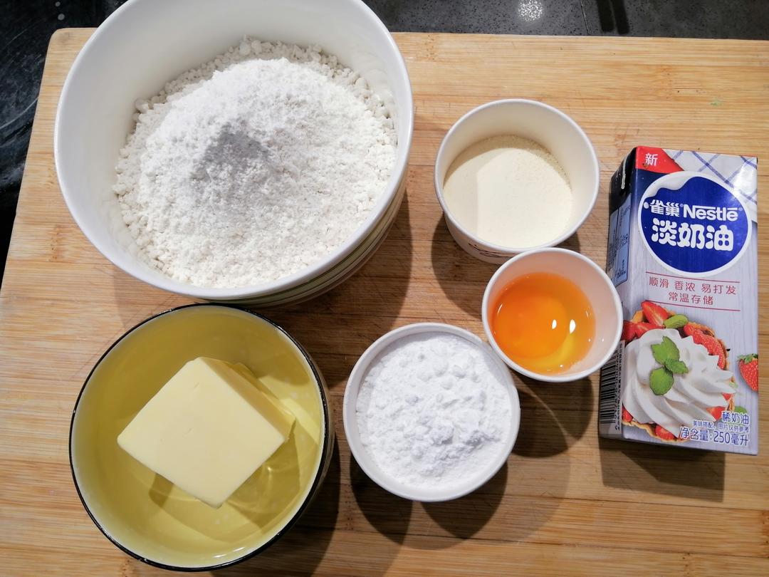 纯奶手撕吐司的做法 步骤1