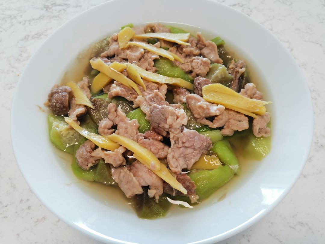 夏日清爽不油腻—丝瓜蒸肉片