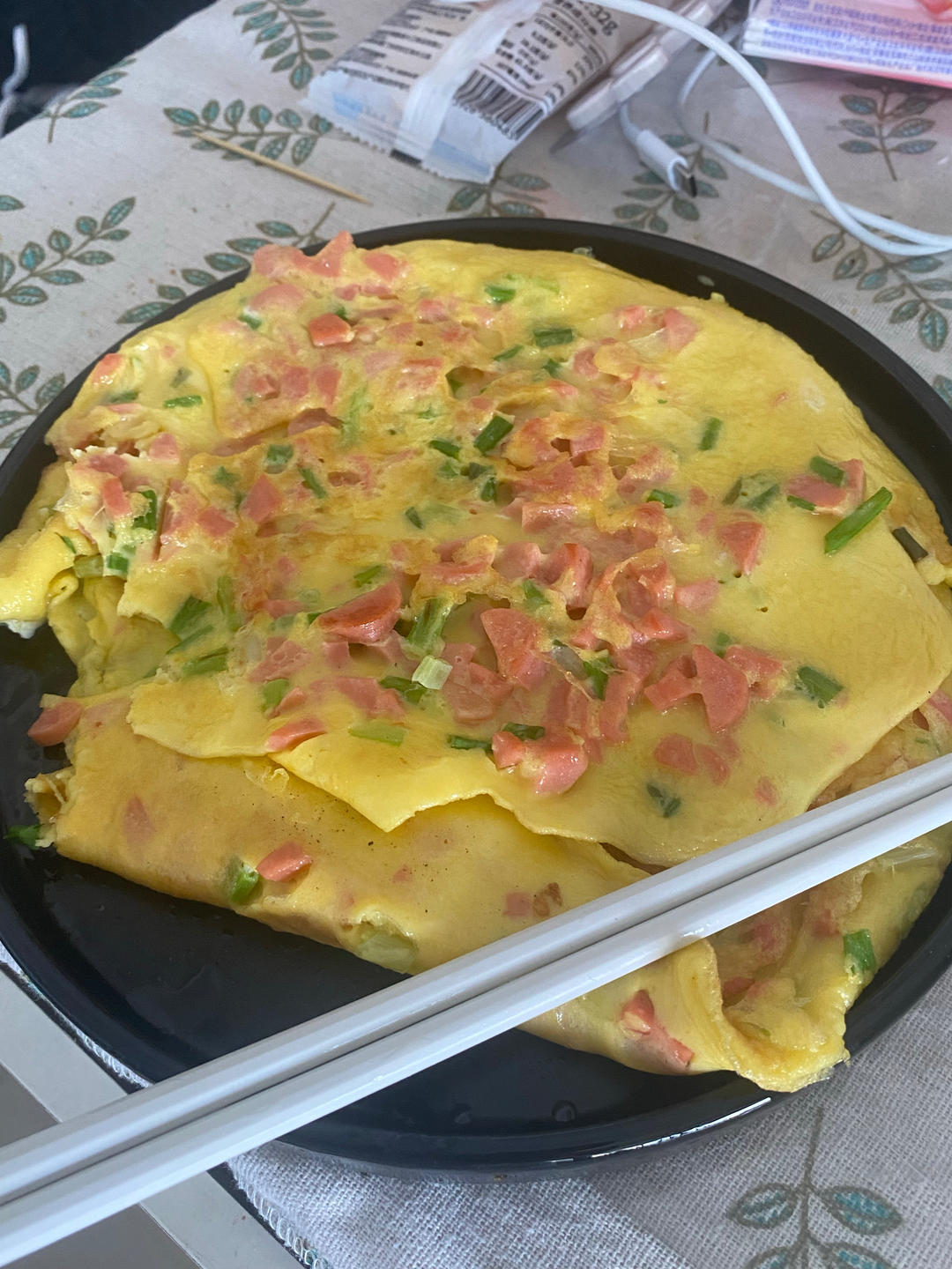 简单快手蔬菜鸡蛋煎饼