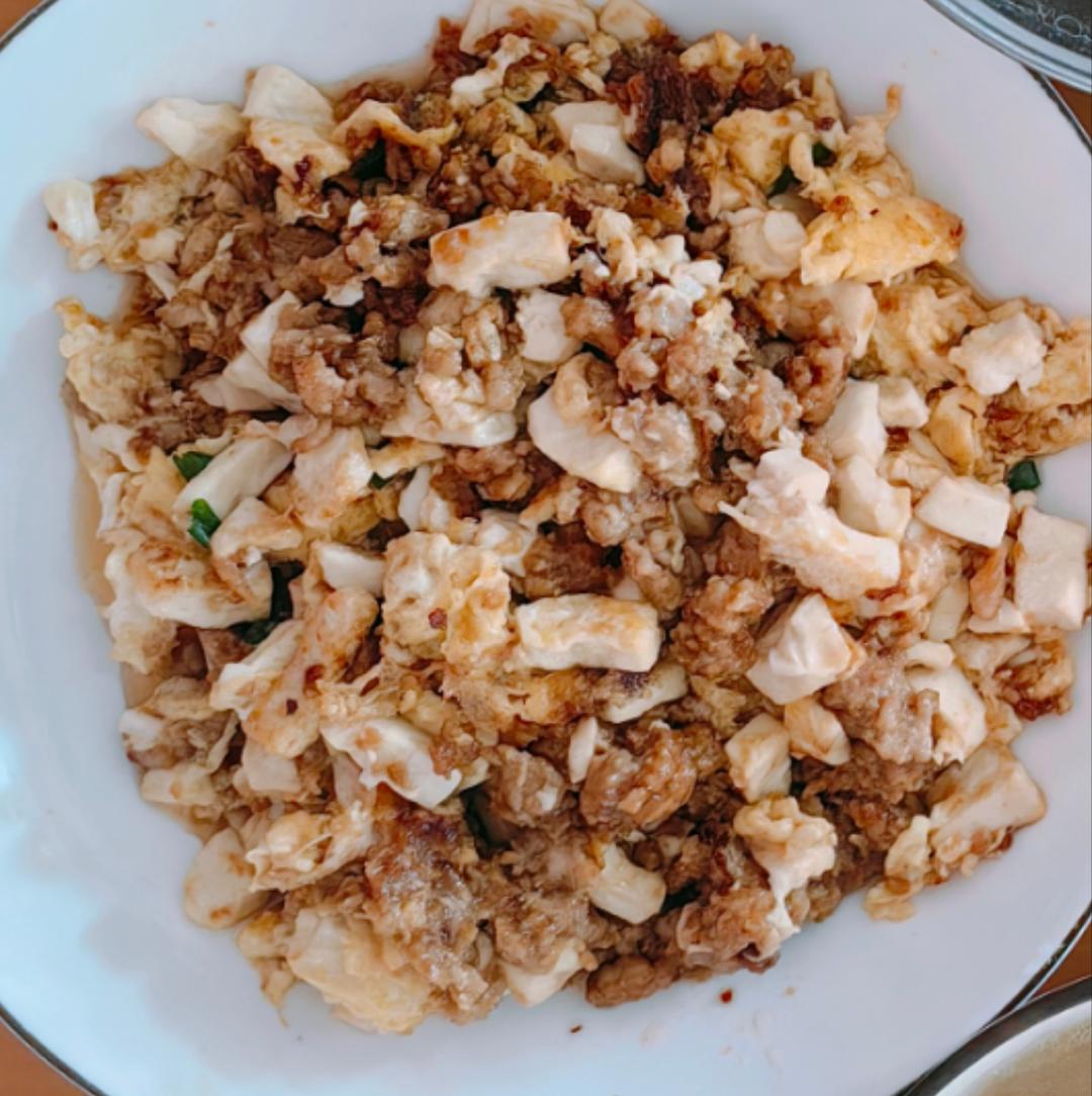 肉末滑蛋豆腐
