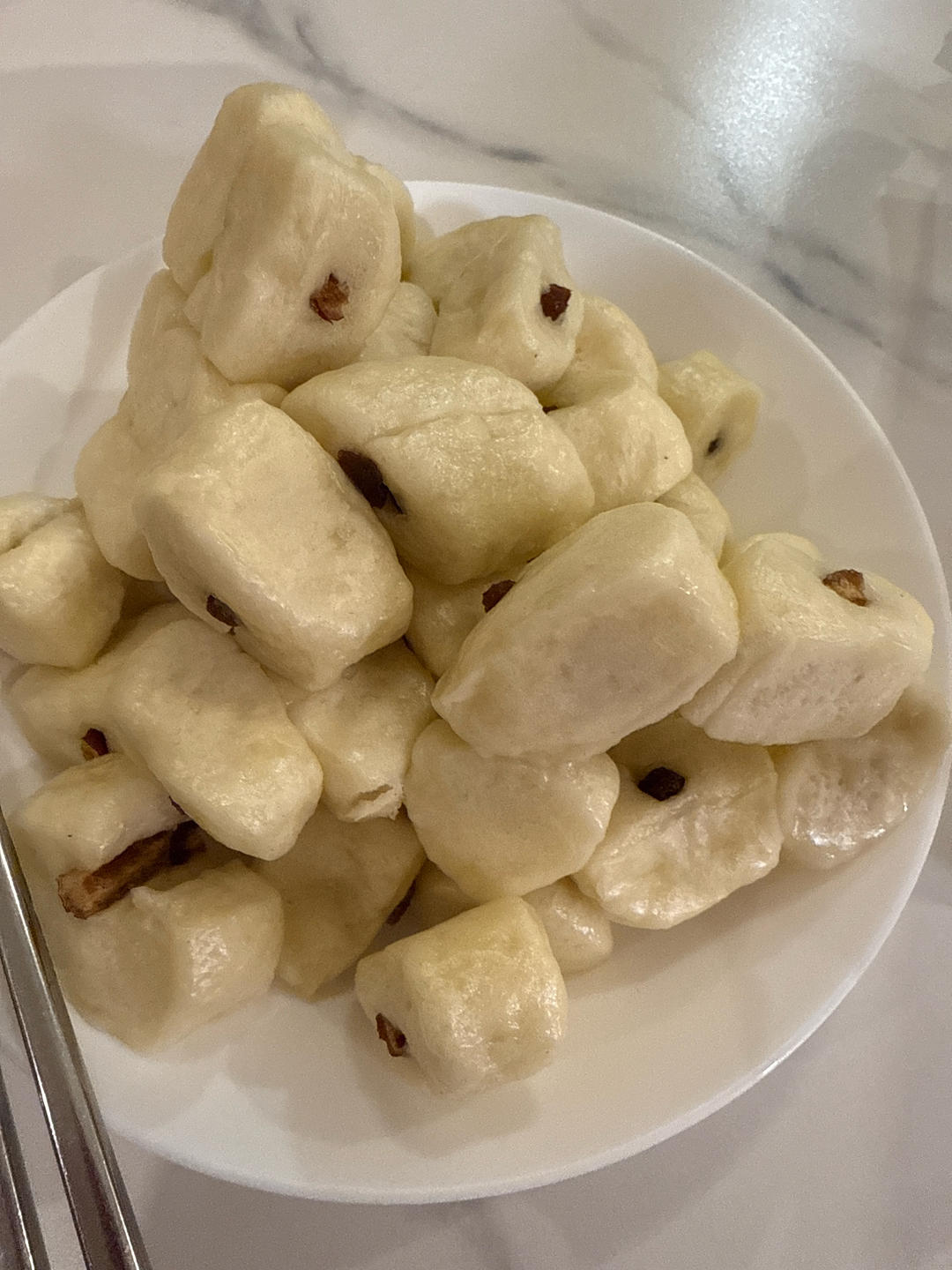 无需滤镜的奶香水光小馒头（消耗用剩的淡奶油）