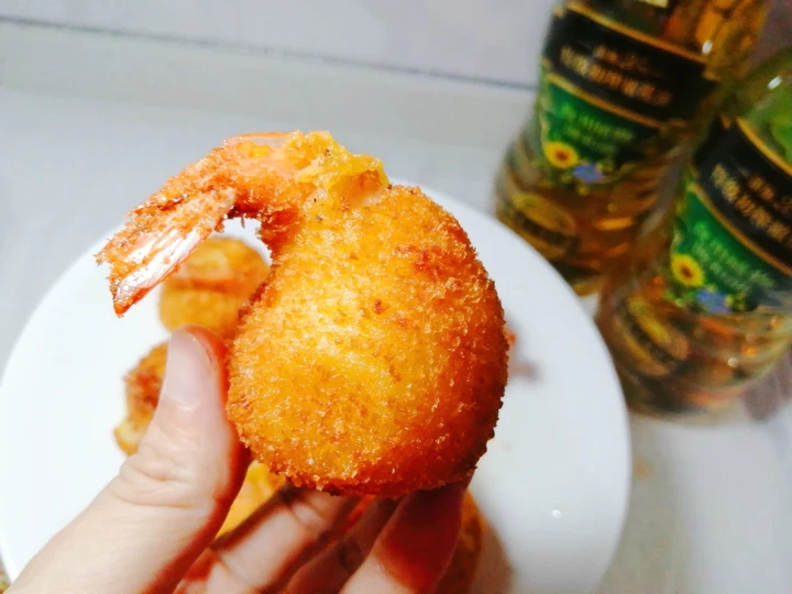 橄榄中国味——黄金凤尾炸虾球