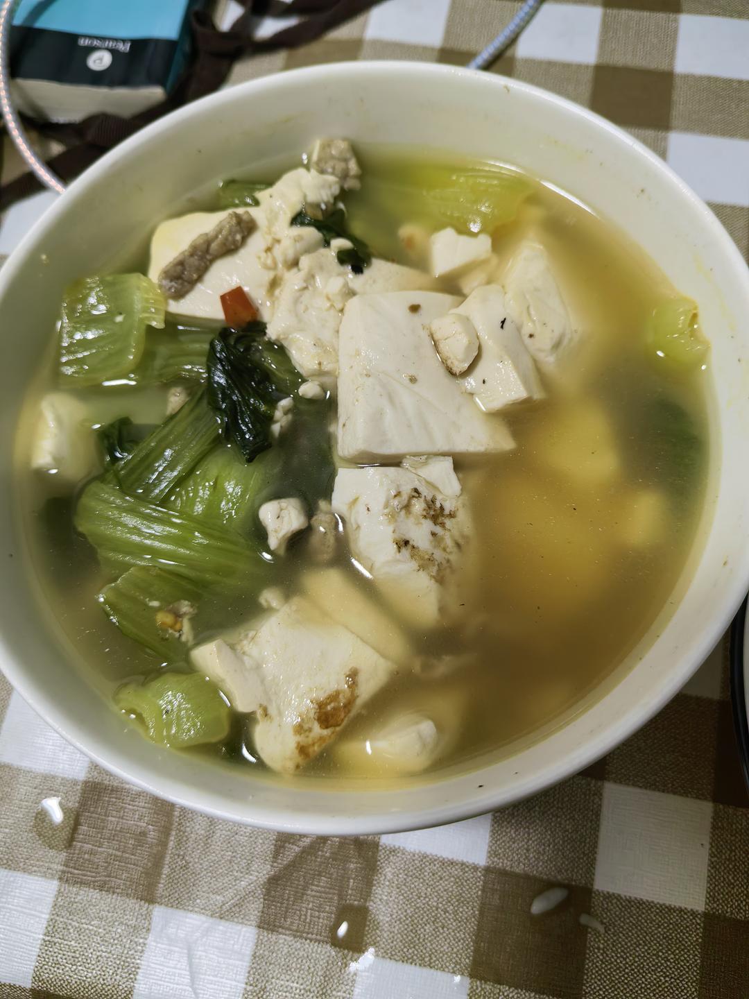 青菜炖豆腐