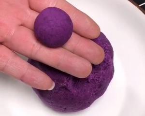 紫薯糯米球的做法 步骤2