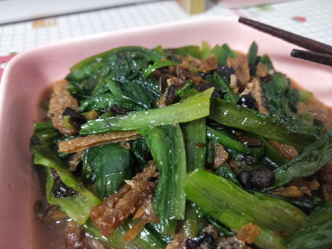 豆豉鱼油麦菜