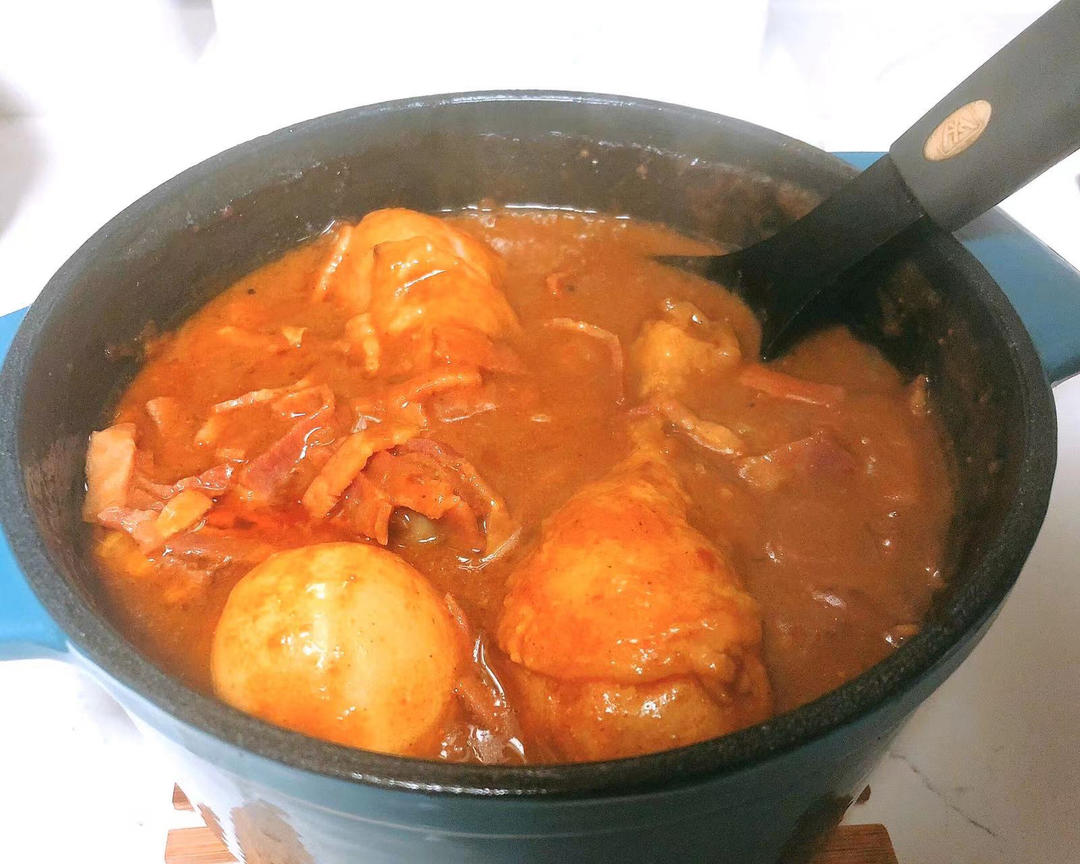 有沙茶酱的咖喱