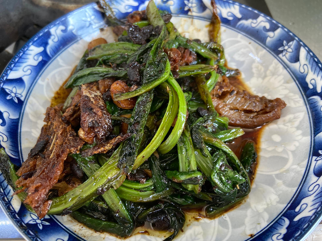 豆豉鲮鱼油麦菜