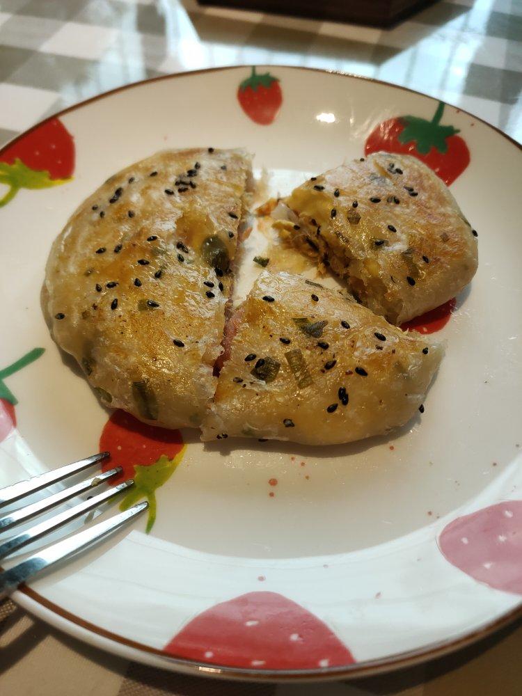 简单！手抓饼早餐 红薯芝士饼