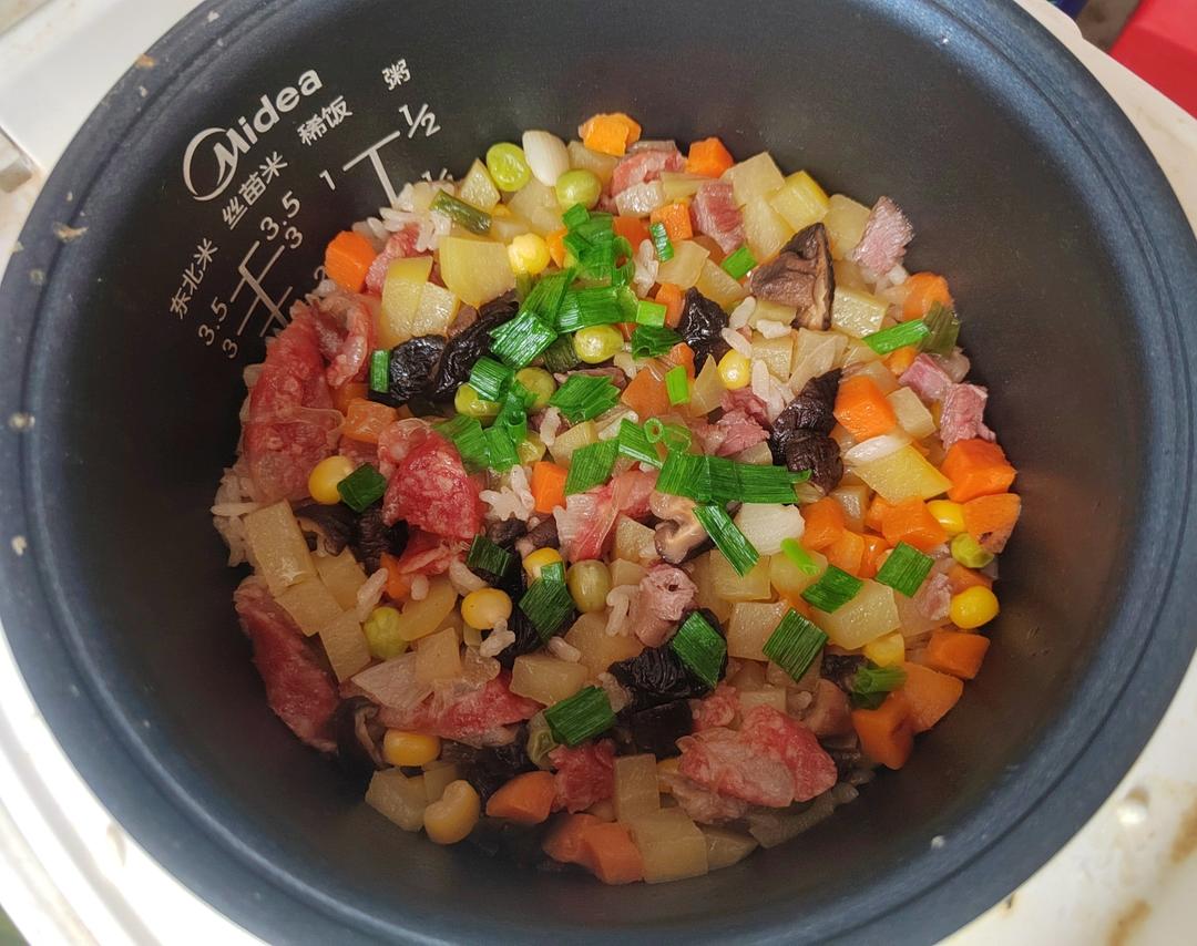 懒人煲仔饭（电饭锅）