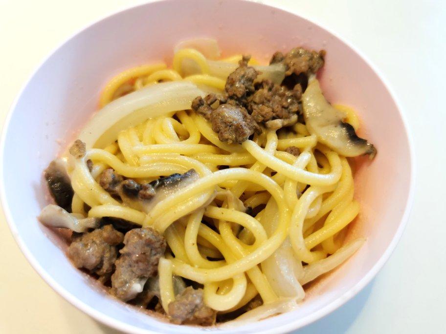 低卡伪白酱奶油培根蘑菇意大利面｜#Healthymeals# 减脂必撸02