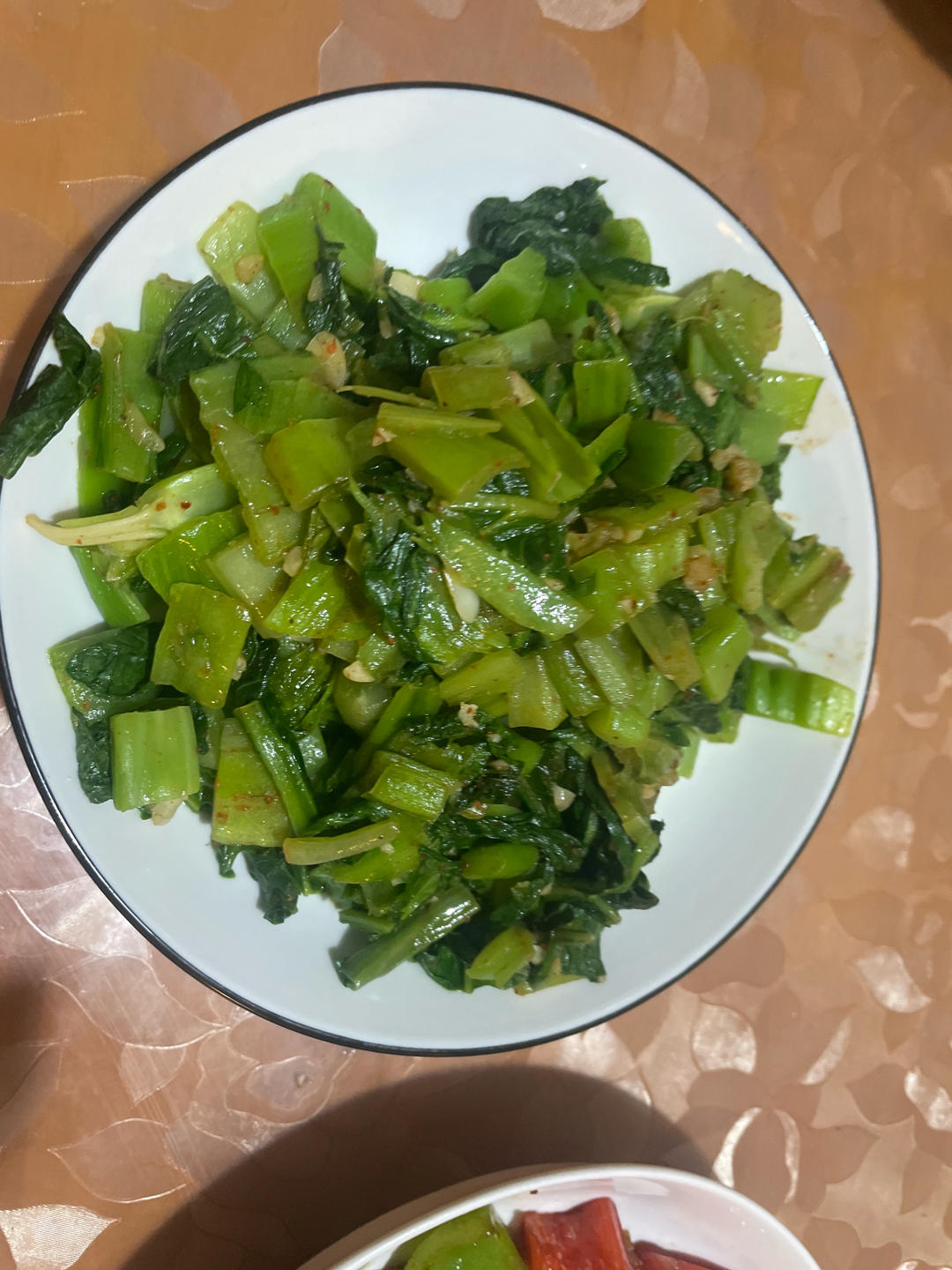 清炒翠绿芥菜