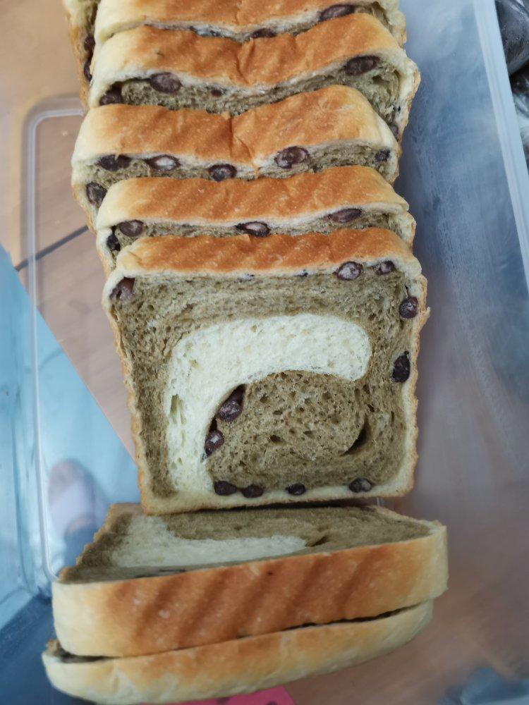 最正宗的日式抹茶红豆吐司