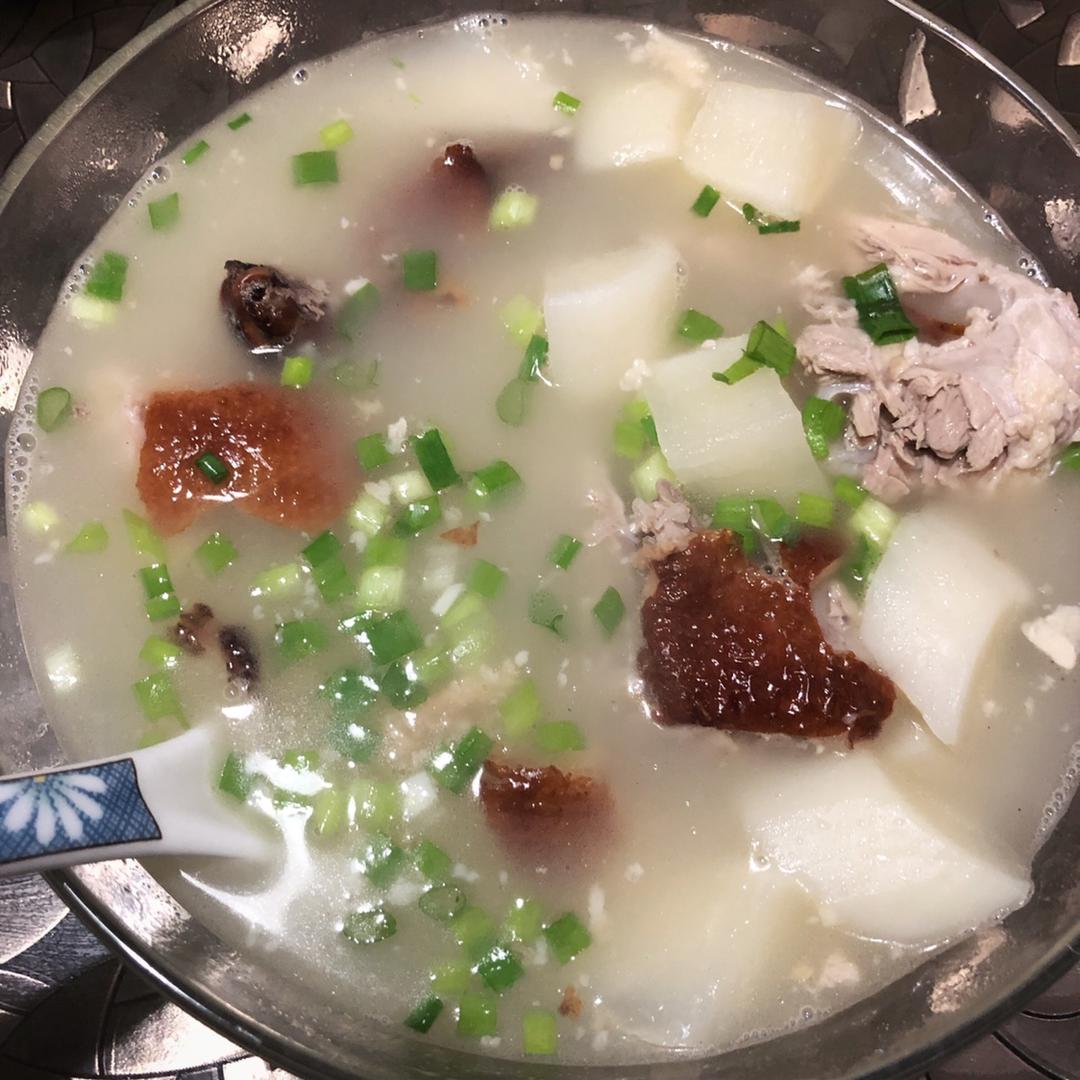 奶白鸭架汤（烤鸭）