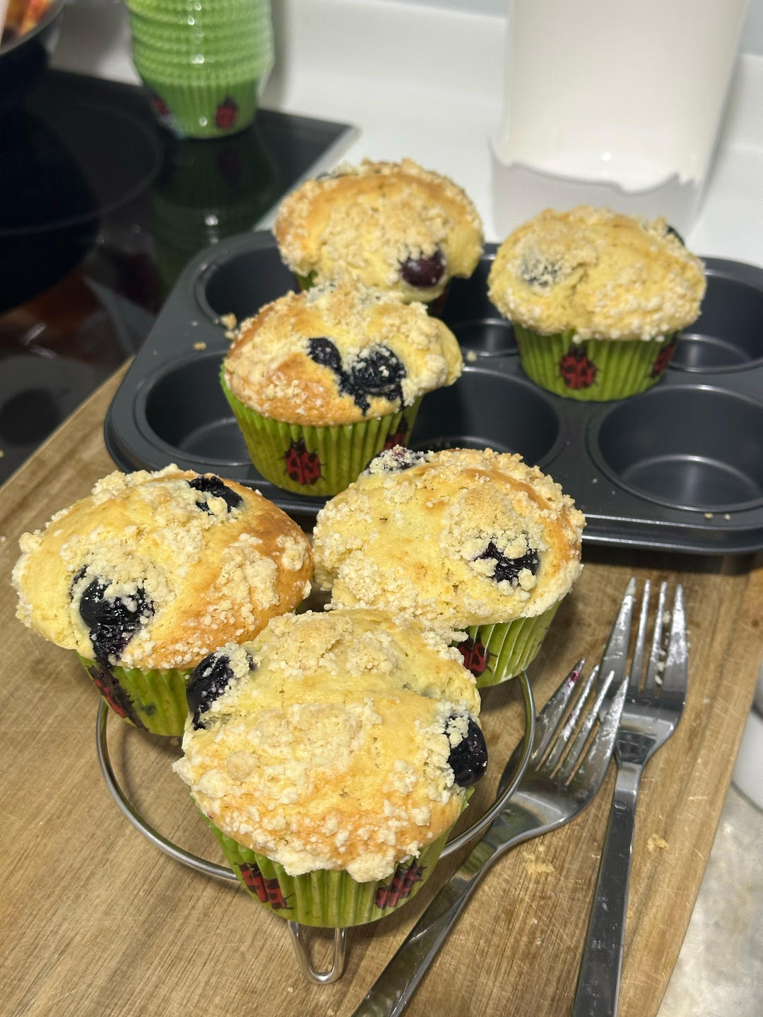 会爆浆的蓝莓玛芬蛋糕