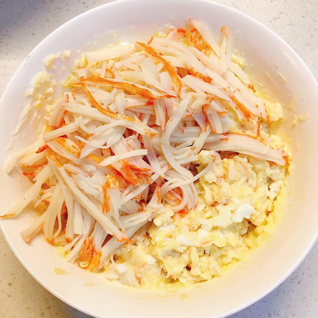 蟹棒土豆泥的做法