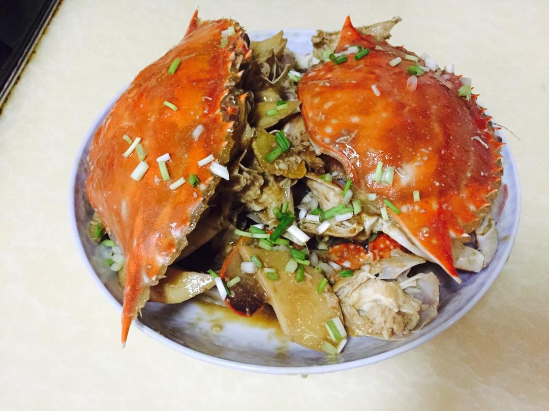 炒梭子蟹