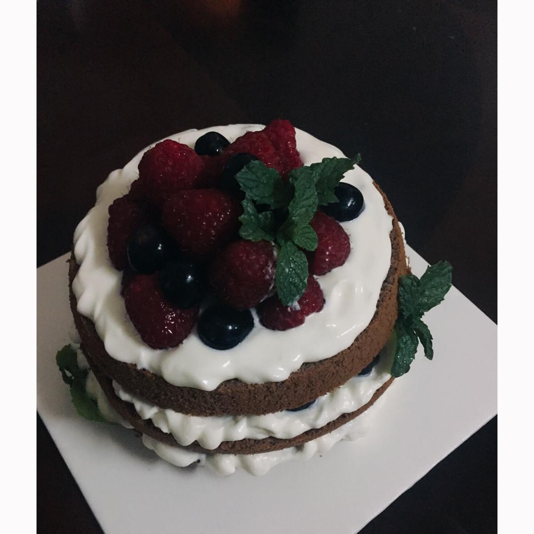 圣诞呆萌裸蛋糕