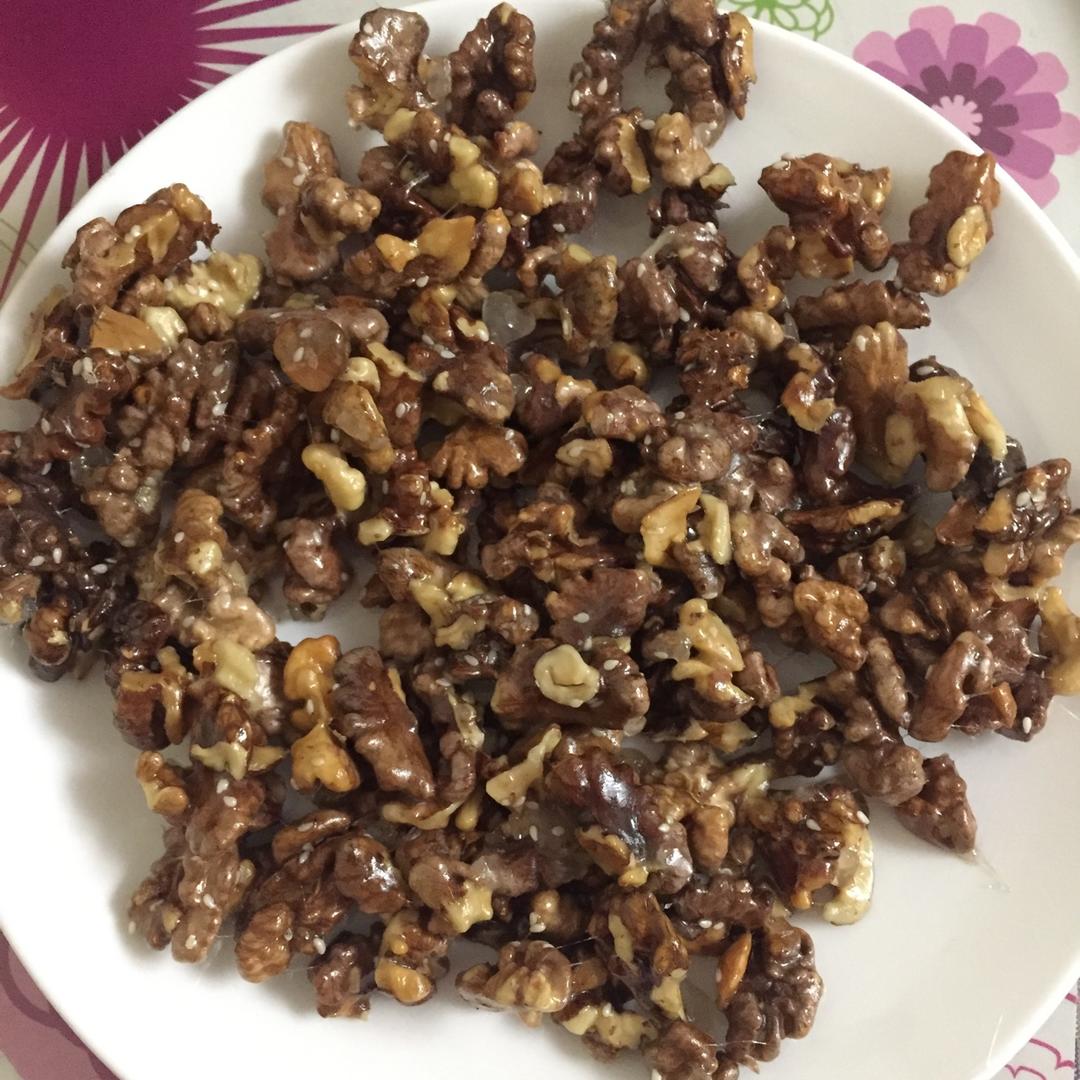 【琥珀核桃仁】冰糖无油不粘手