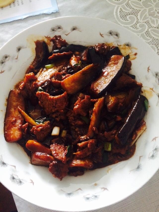 红烧肉沫茄子